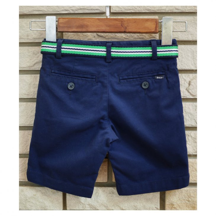 POLO RALPH LAUREN BOYS SLIM FIT BELTED STRETCH SHORT