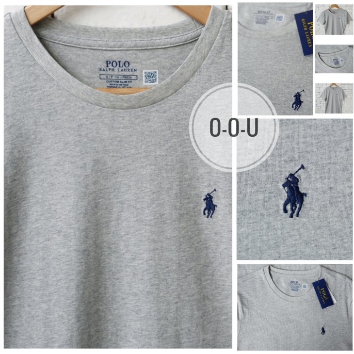 POLO RALPH LAUREN CUSTOM SLIM FIT JERSEY CREWNECK T-SHIRT