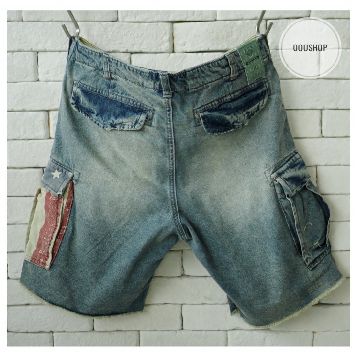 BEN STEVEN USA HEAVY INDUSTRY DENIM SHORTS