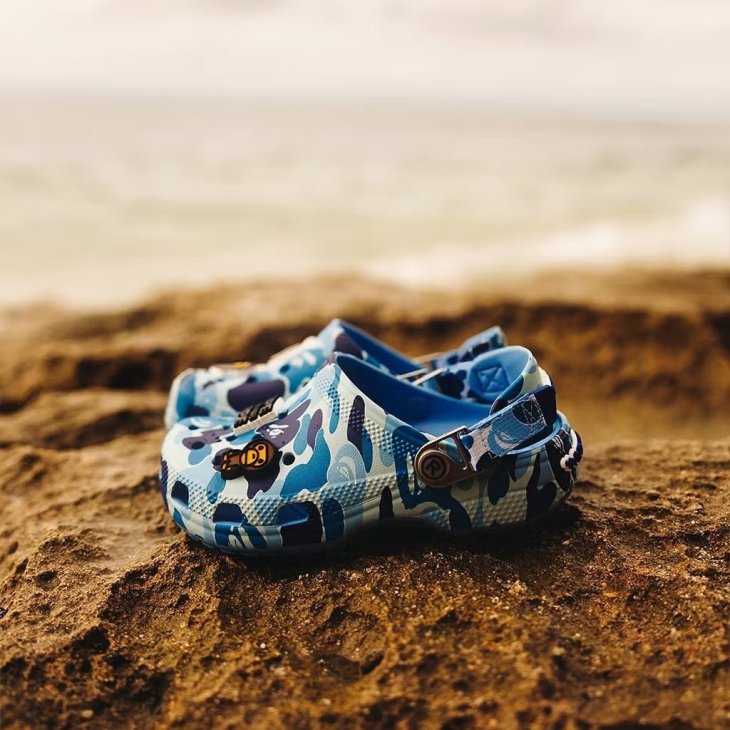 BAPE X CROCS CLASSIC KIDS CLOG
