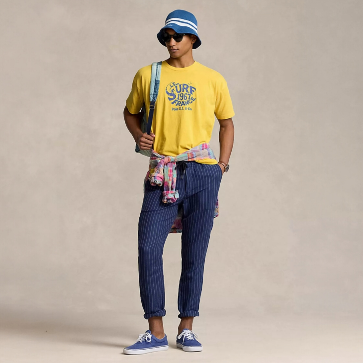 POLO RALPH LAUREN VINTAGE FIT JERSEY GRAPHIC T-SHIRT