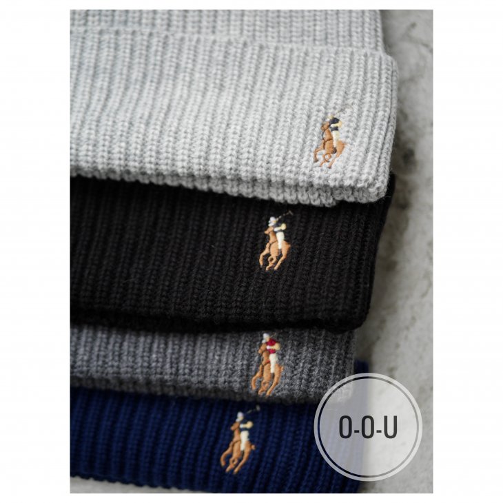 POLO RALPH LAUREN RIB-KNIT HAT