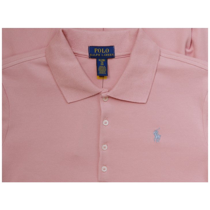 POLO RALPH LAUREN GIRLS STRETCH MESH POLO DRESS