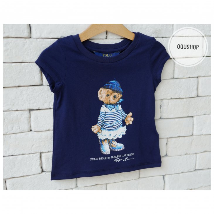 POLO RALPH LAUREN POLO BEAR KIDS COTTON JERSEY TEE