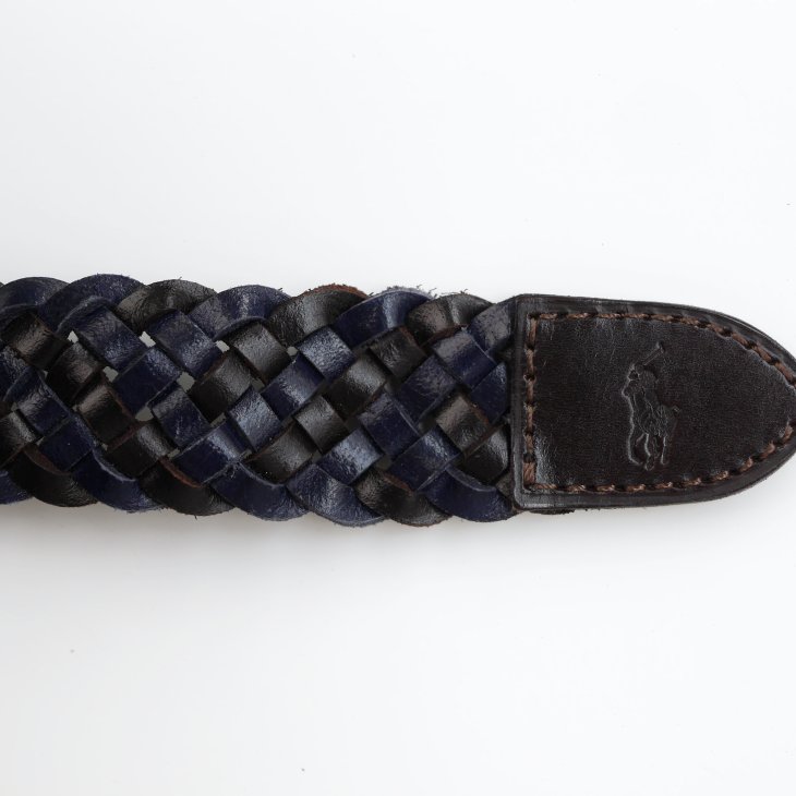 POLO RALPH LAUREN BRAIDED LEATHER BELT