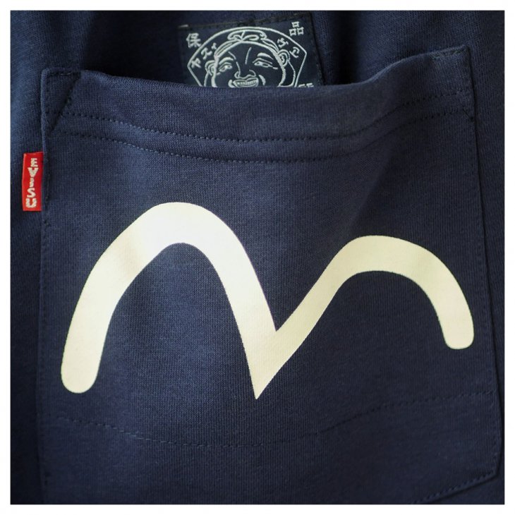 EVISU YAMANE DAICOCK SWEAT SHORTS