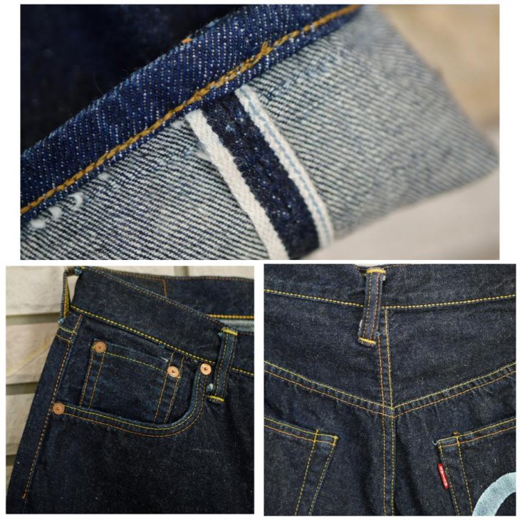 EVISU NO1 2001 COLOR PAINT SEA GULL JEANS MADE IN JAPAN