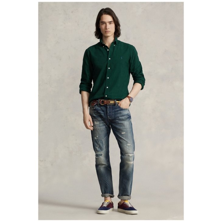 POLO RALPH LAUREN GARMENT DYED OXFORD SHIRT