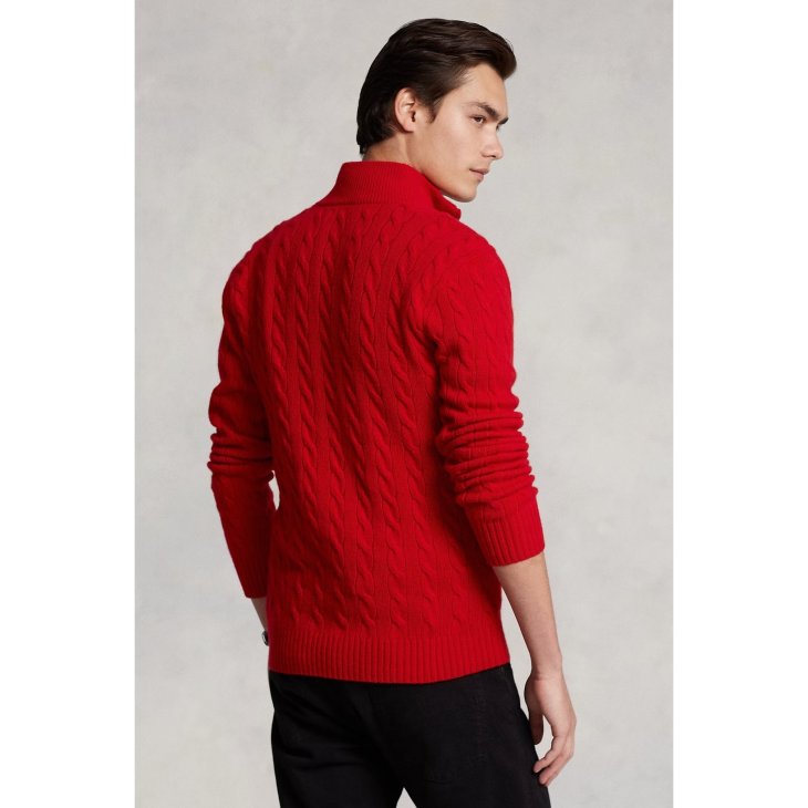 POLO RALPH LAUREN CABLE-KNIT WOOL-CASHMERE JUMPER