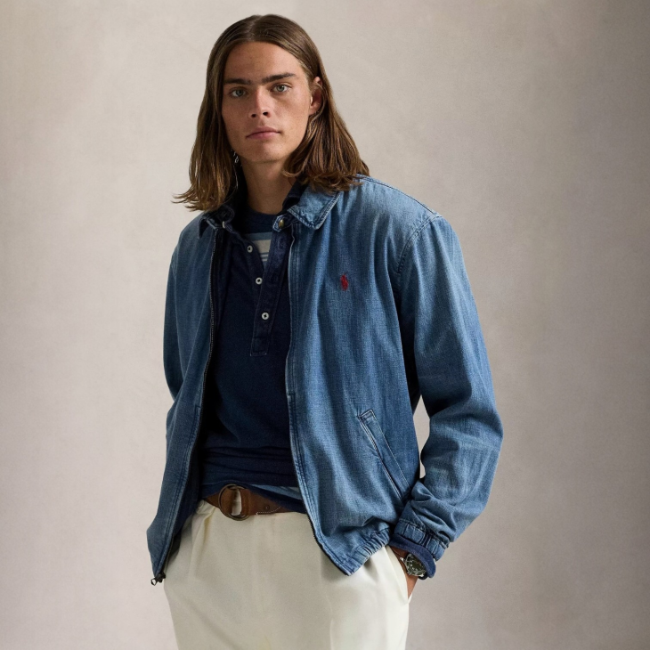 POLO RALPH LAUREN THE BAYPORT INDIGO DYE DENIM JACKET