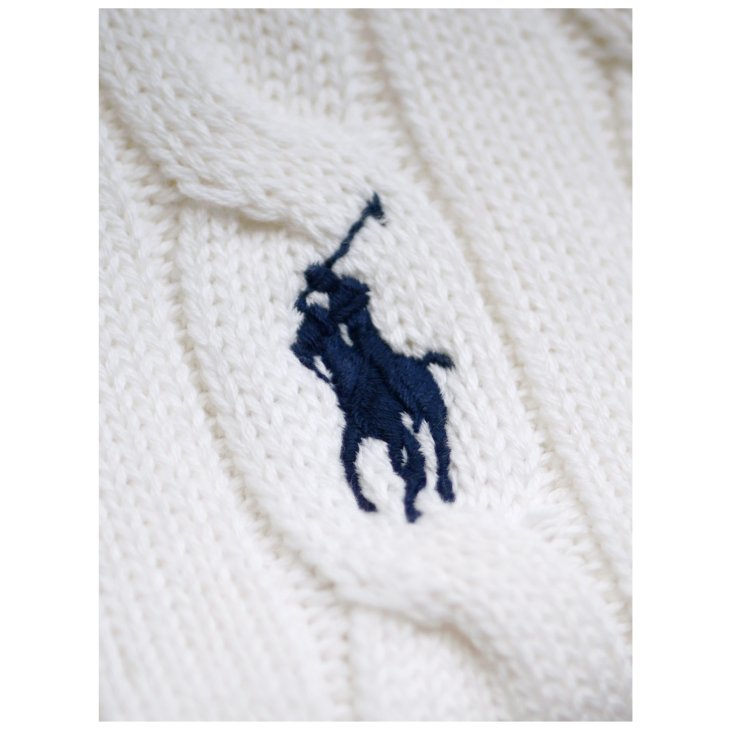 POLO RALPH LAUREN CABLE KNIT SHORT SLEEVE CARDIGAN