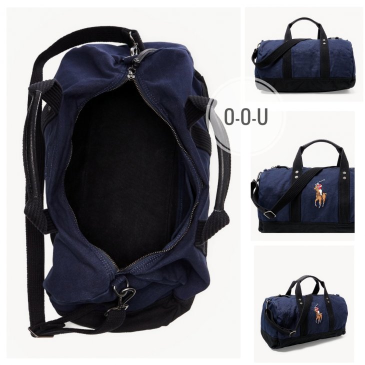 POLO RALPH LAUREN CANVAS BIG PONY DUFFEL BAG