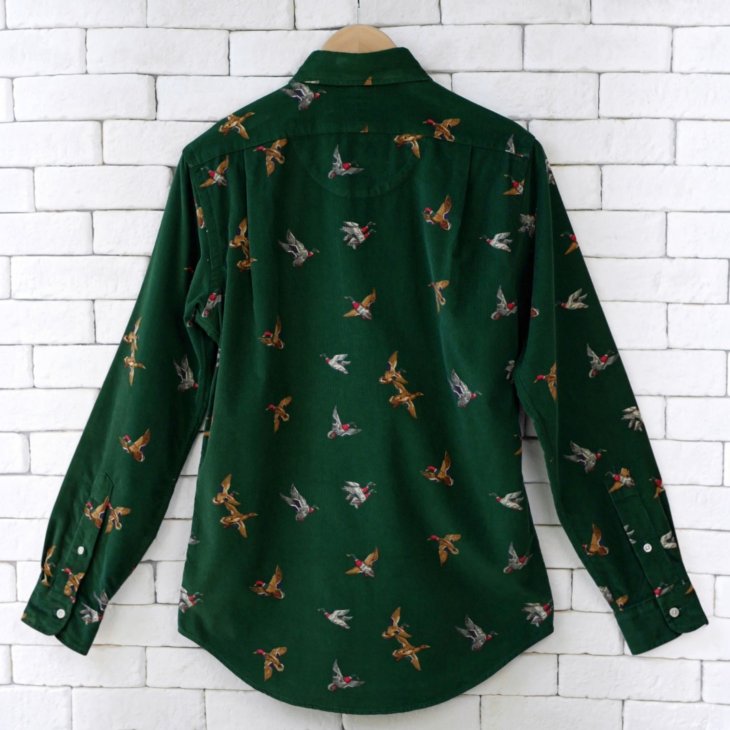 POLO RALPH LAUREN CLASSIC FIT MALLARD PRINT CORDUROY SHIRT