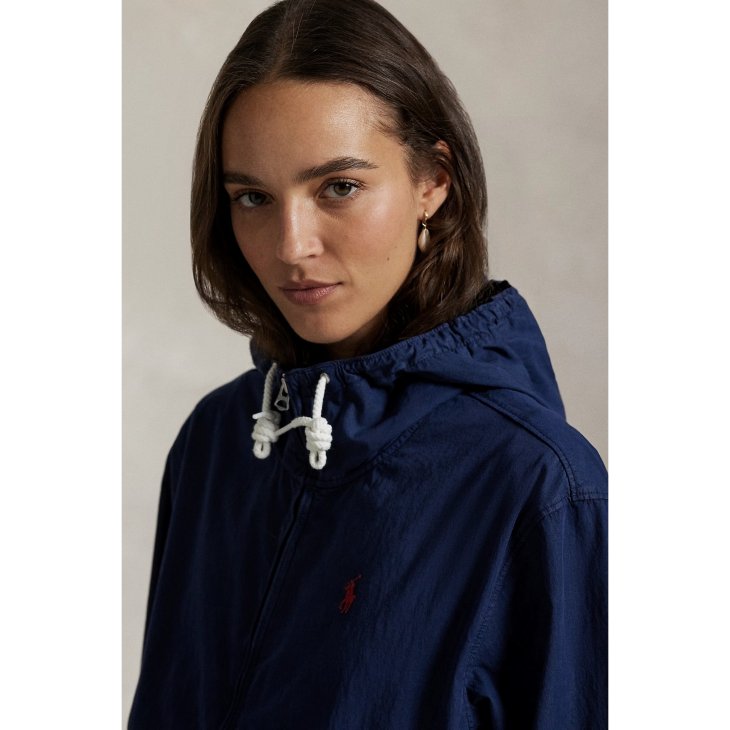 POLO RALPH LAUREN WOMEN TWILL HOODED JACKET