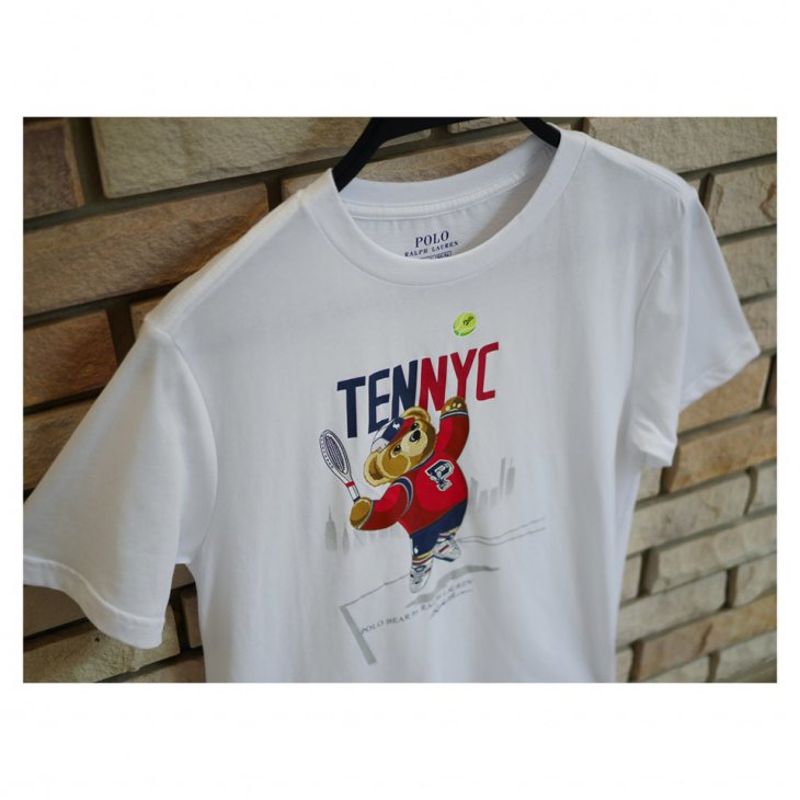 POLO RALPH LAUREN TENNIS BEAR BOYS COTTON TEE