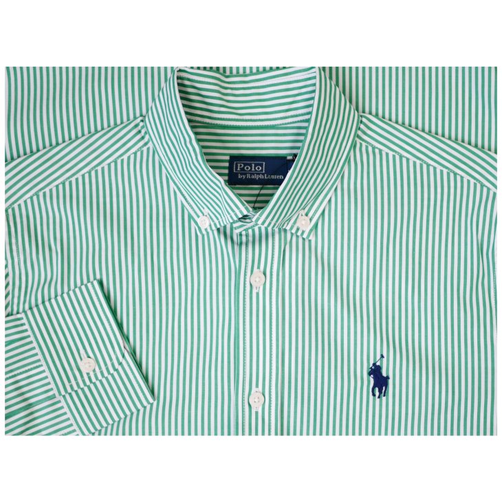 POLO RALPH LAUREN WOMEN SLIM FIT STRIPED COTTON SHIRT