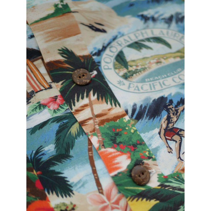 POLO RALPH LAUREN CLASSIC FIT PATCHWORK PRINT CAMP SHIRT