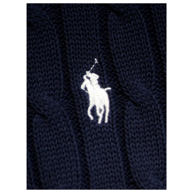 POLO RALPH LAUREN WOMEN COTTON CABLE SHORT SLEEVE JUMPER