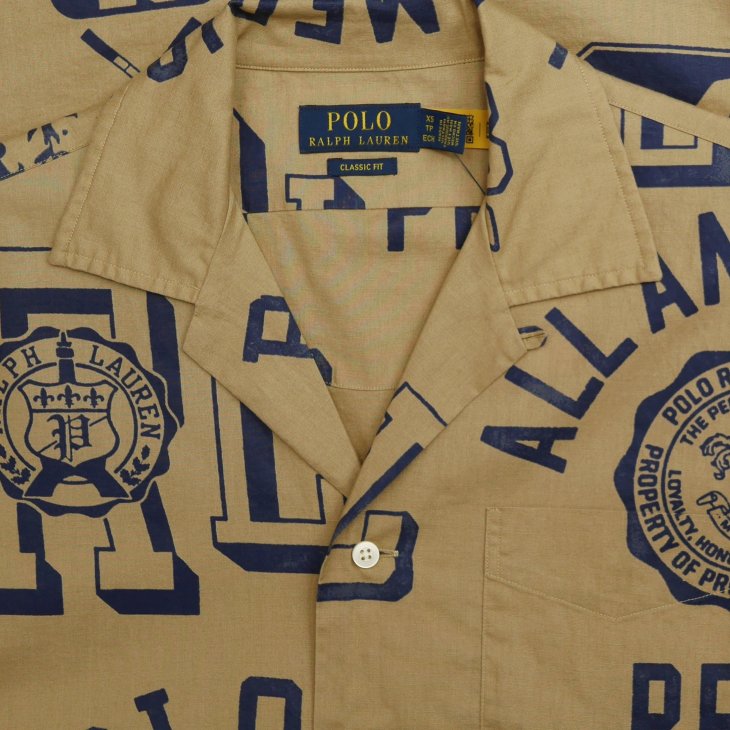 POLO RALPH LAUREN CLASSIC FIT COTTON LINEN CAMP SHIRT