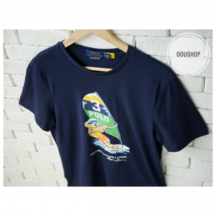 POLO RALPH LAUREN CUSTOM SLIM FIT POLO BEAR T-SHIRT