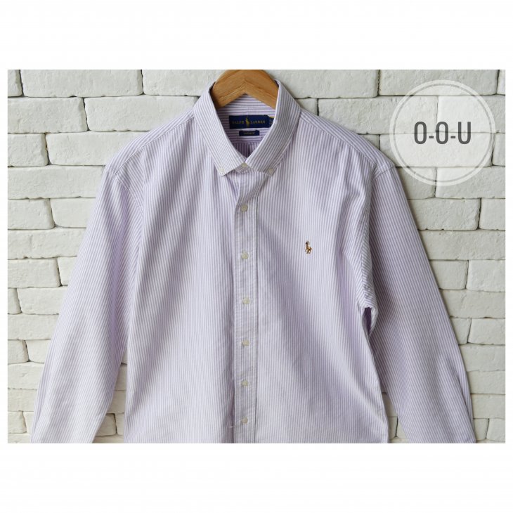 POLO RALPH LAUREN CUSTOM FIT STRIPED OXFORD SHIRT