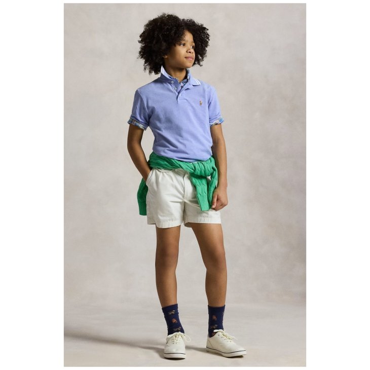 POLO RALPH LAUREN BOYS OXFORD MESH POLO SHIRT