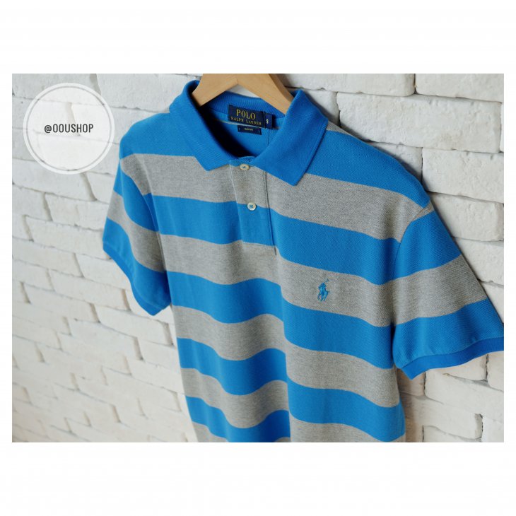 POLO RALPH LAUREN SLIM FIT STRIPED PERFORMANCE POLO