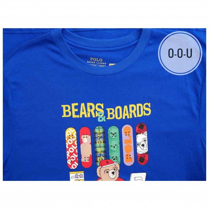 POLO RALPH LAUREN POLO BEAR BOYS COTTON JERSEY T-SHIRT