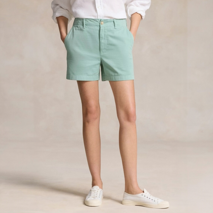 POLO RALPH LAUREN WOMEN CHINO TWILL SHORT