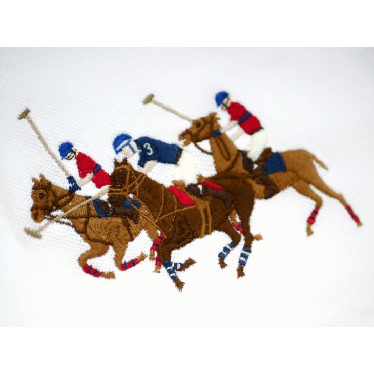 POLO RALPH LAUREN CUSTOM SLIM FIT TRIPLE PONY POLO SHIRT