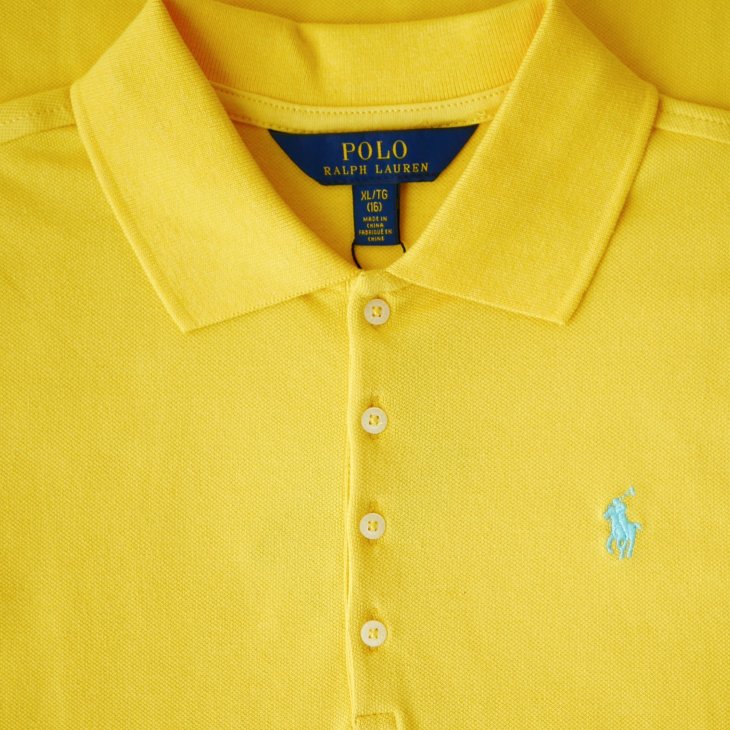 POLO RALPH LAUREN GIRLS COTTON STRETCH MESH POLO DRESS