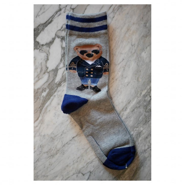 POLO RALPH LAUREN STADIUM POLO BEAR SOCKS-2PACK