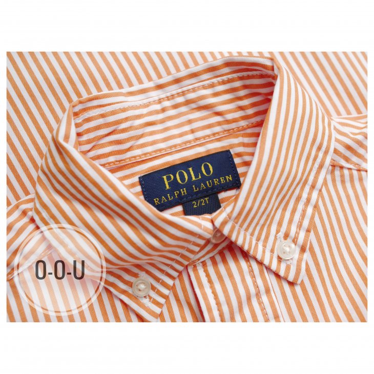 POLO RALPH LAUREN KIDS STRIPED COTTON POPLIN SHIRT