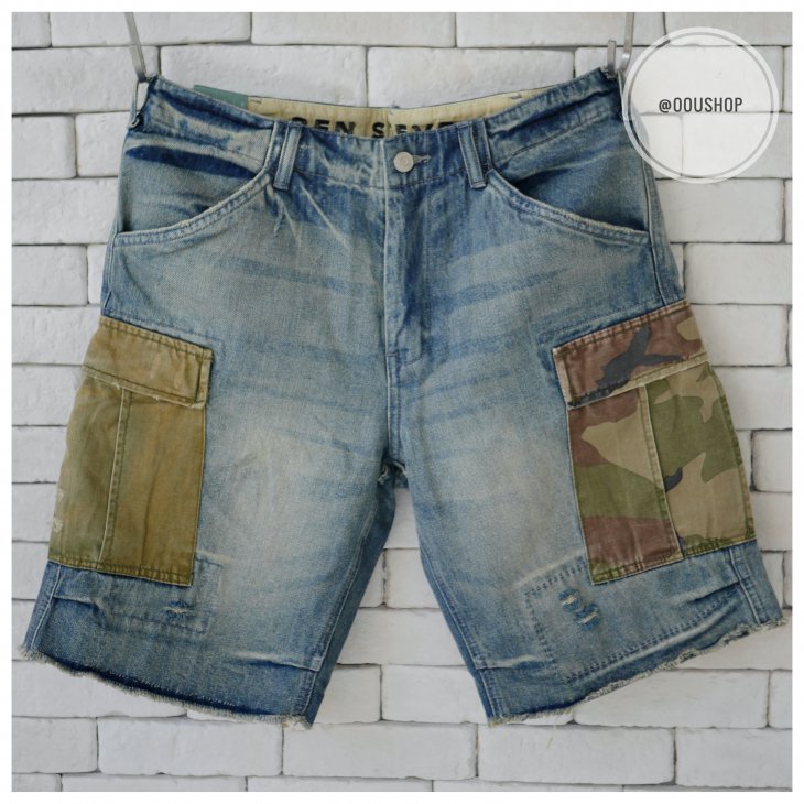 BEN STEVEN HEAVY INDUSTRY DENIM SHORTS