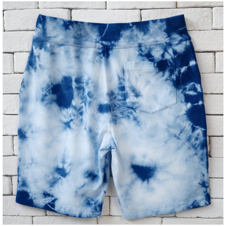 POLO RALPH LAUREN INDIGO TIE-DYE FLEECE SH0RT