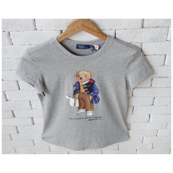 POLO RALPH LAUREN WOMEN POLO BEAR CREWNECK TEE