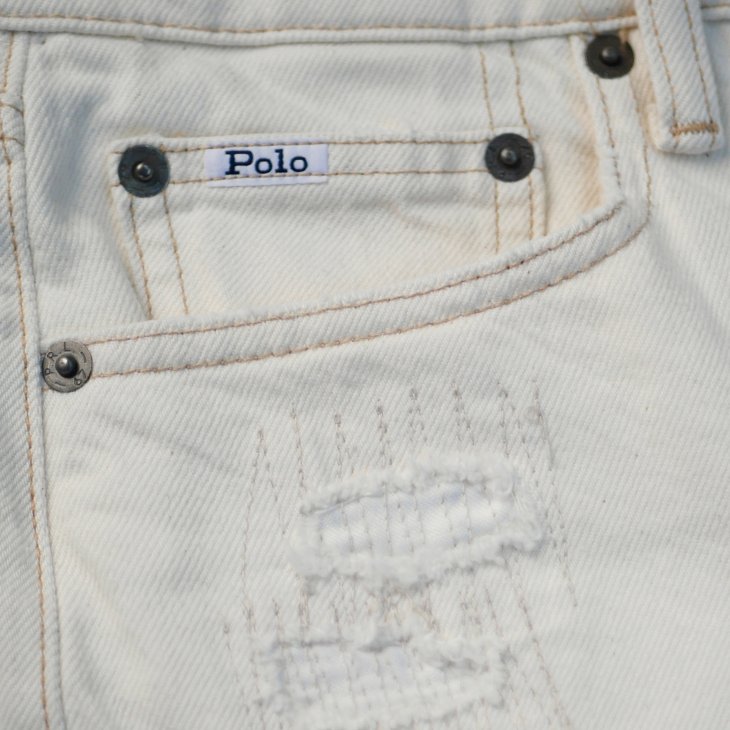 POLO RALPH LAUREN WOMEN RELAXED TAPERED PATCHWORK JEAN