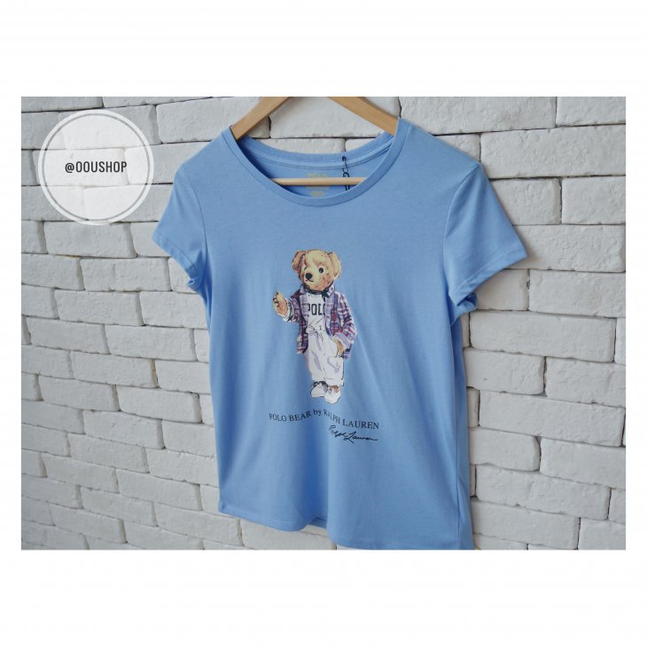 POLO RALPH LAUREN POLO BEAR COTTON GIRLS T-SHIRT
