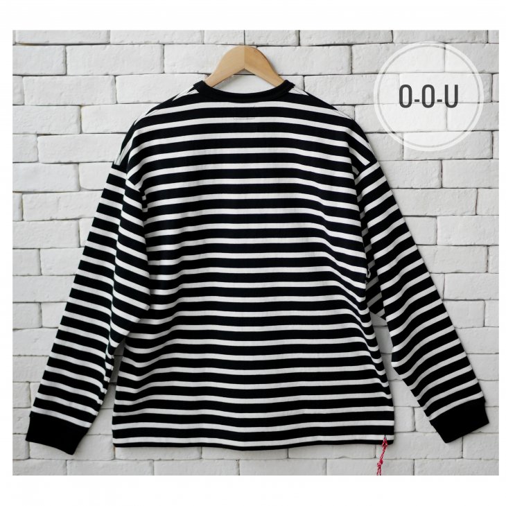 BEAMS JAPAN STRIPED LONG SLEEVE TEE