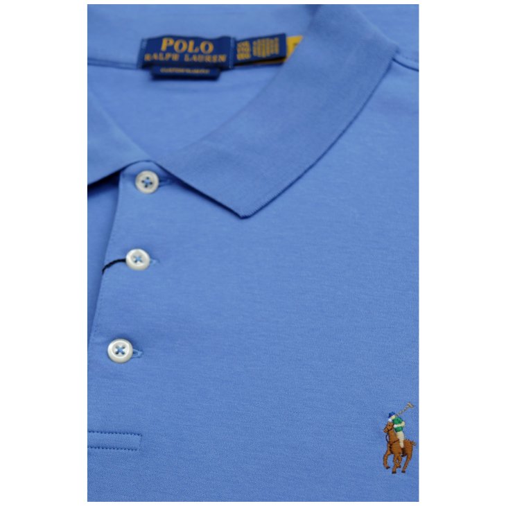 POLO RALPH LAUREN CUSTOM SLIM FIT SOFT COTTON POLO SHIRT