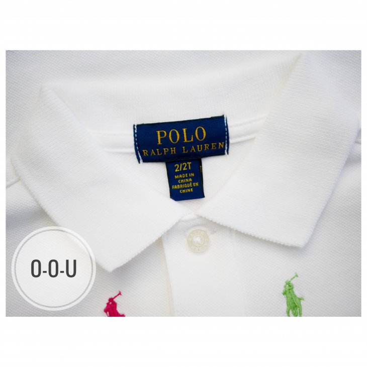 POLO RALPH LAUREN ALLOVER PONY KIDS COTTON MESH POLO SHIRT