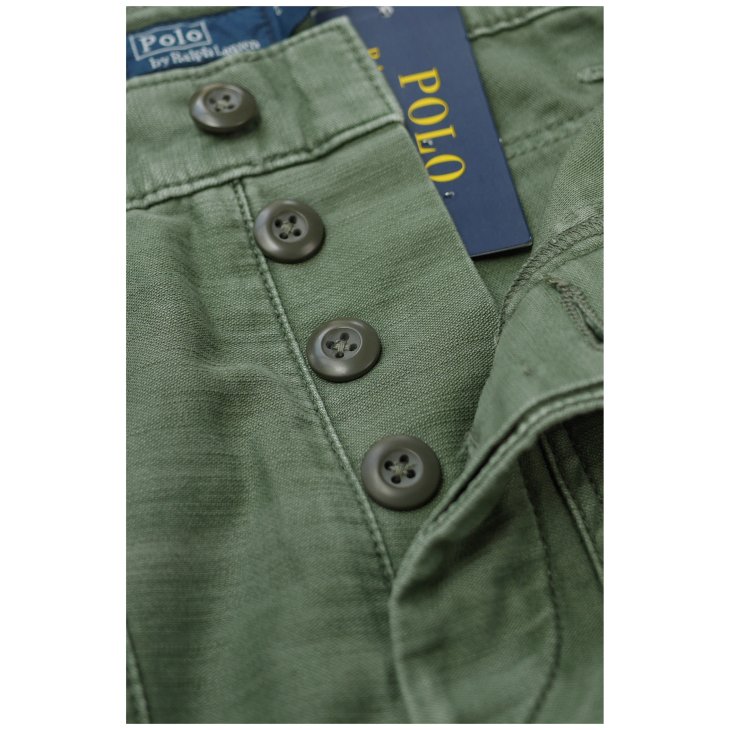 POLO RALPH LAUREN COTTON SATEEN UTILITY TROUSER