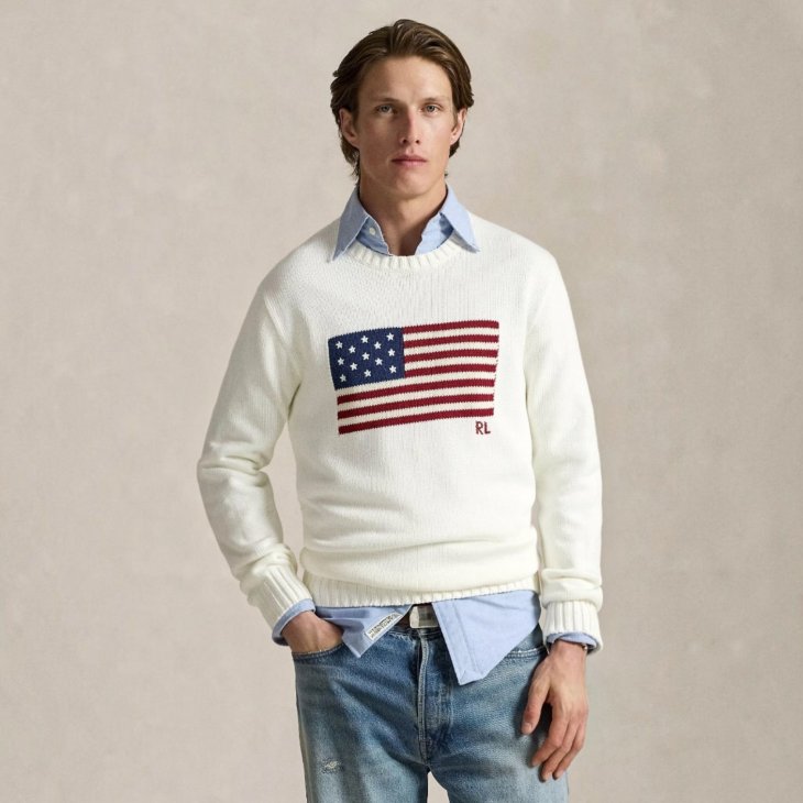 POLO RALPH LAUREN THE ICONIC FLAG SWEATER