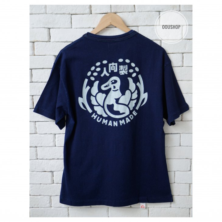 HUMAN MADE INDIGO HEART T-SHIRT