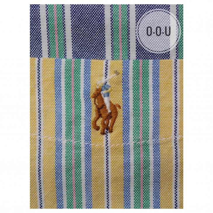 POLO RALPH LAUREN BOYS STRIPED COTTON OXFORD SHORT-SLEEVE SHIRT