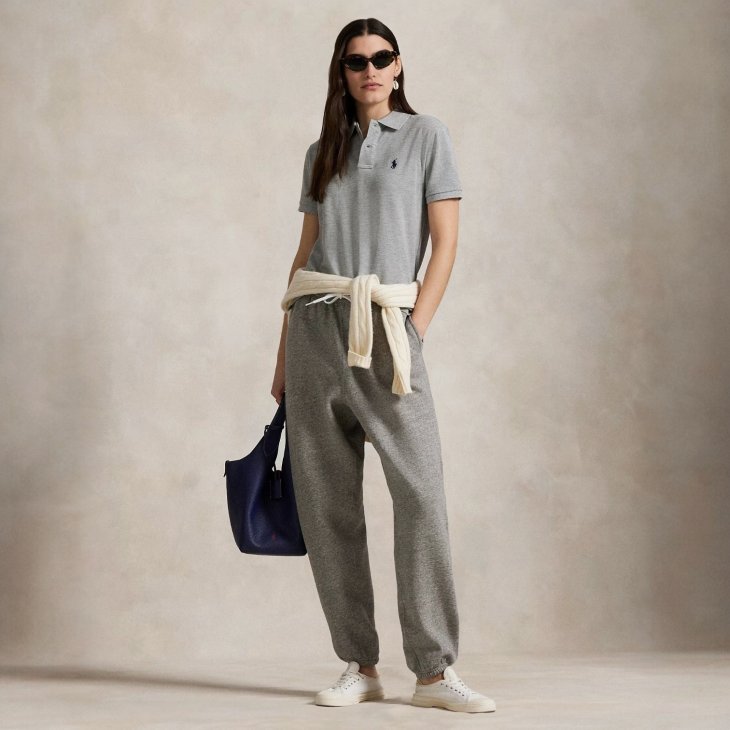 POLO RALPH LAUREN WOMEN CLASSIC FIT MESH POLO SHIRT