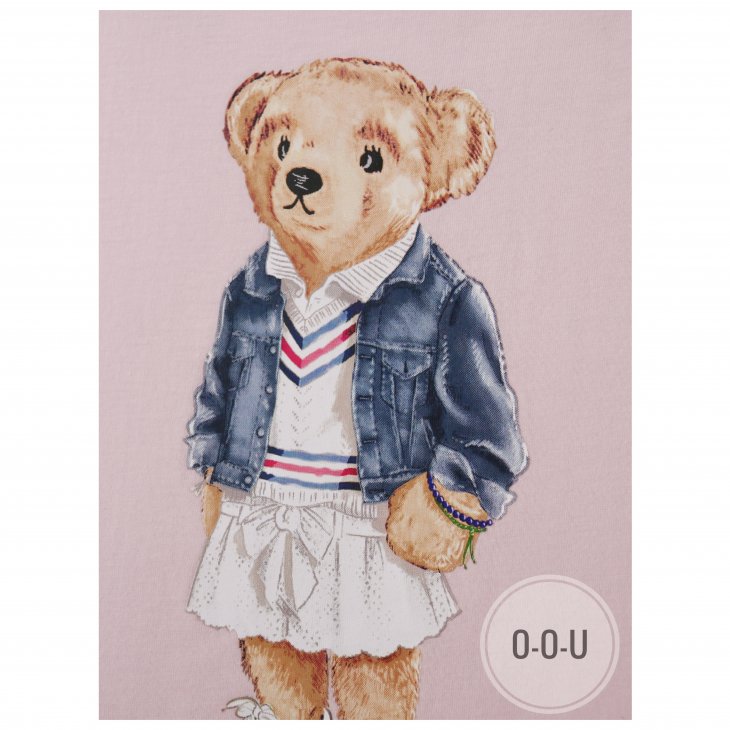 POLO RALPH LAUREN GIRLS POLO BEAR COTTON T-SHIRT