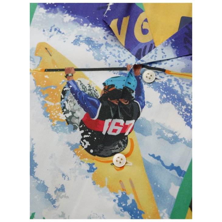 POLO RALPH LAUREN CLASSIC FIT KAYAK PRINT CAMP SHIRT