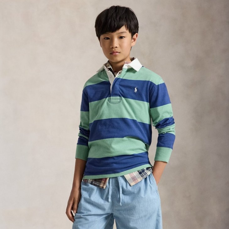 POLO RALPH LAUREN BOYS THE ICONIC RUGBY SHIRT