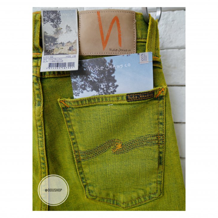 NUDIE JEANS  HIGH KAI ORG ICON YELLOW